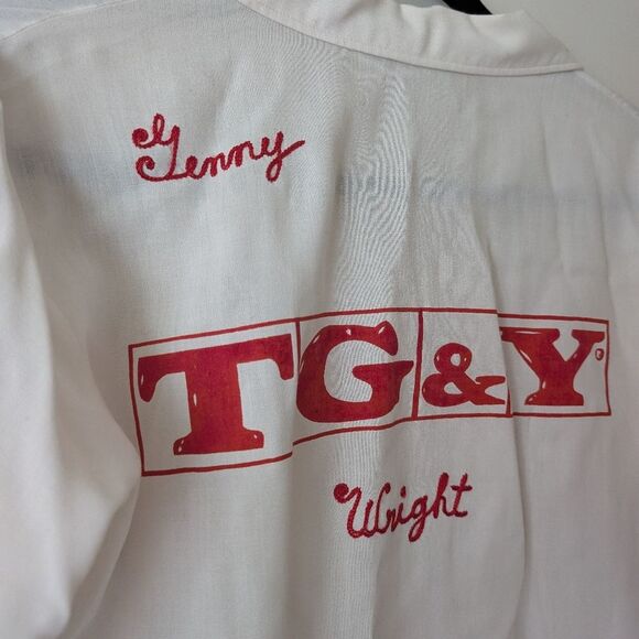 Vintage Ten Strike By King Louie Bowling Shirt 60s 50s Chainstitch TG&Y Size 34 - Picture 4 of 8